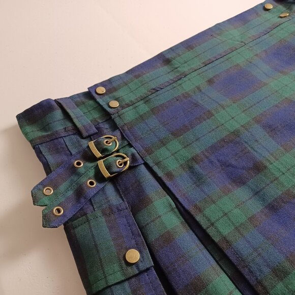 Utility Tartan Plaid Kilt - Picture 3 of 13
